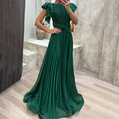 Abigail™ | Elegant Pleated Evening Gown