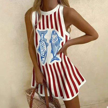 RISABELLE - ART SUMMER DRESS