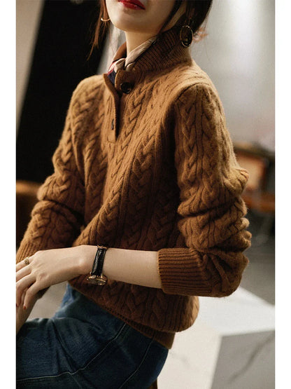 Arden Sweater with Button Front