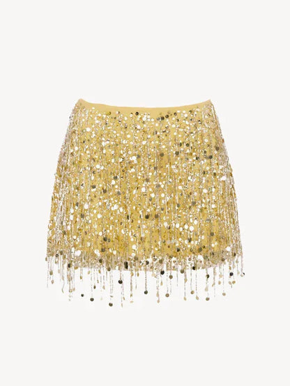 Leilani - Glamorous 2-Piece Beaded Fringe Set