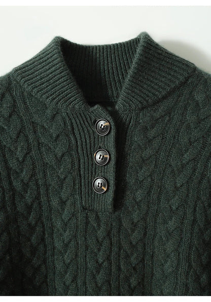 Arden Sweater with Button Front
