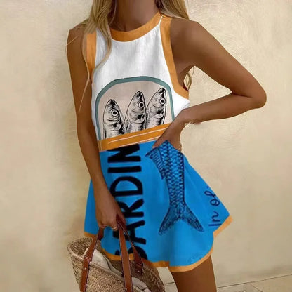 RISABELLE - ART SUMMER DRESS