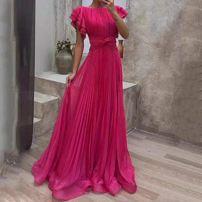 Abigail™ | Elegant Pleated Evening Gown
