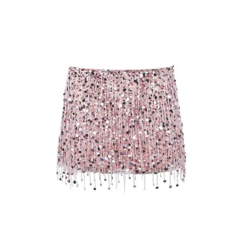 Leilani - Glamorous 2-Piece Beaded Fringe Set