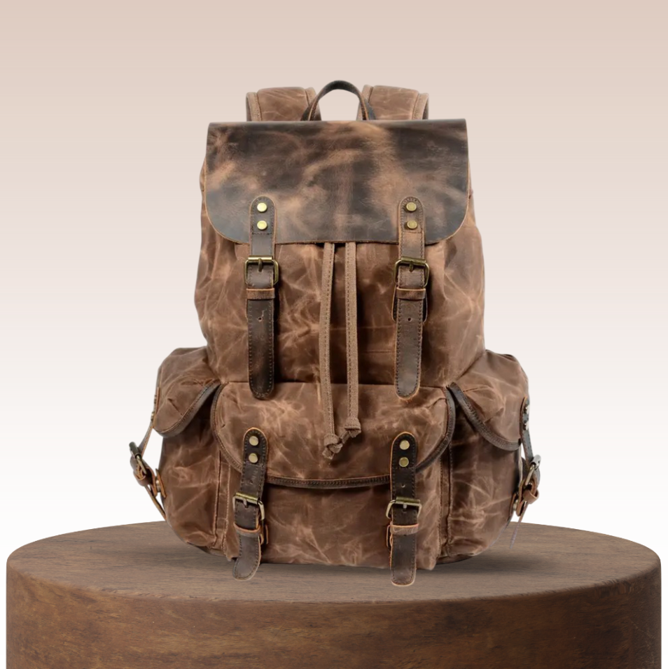 Crosby | Waterproof Retro Canvas Laptop Backpack
