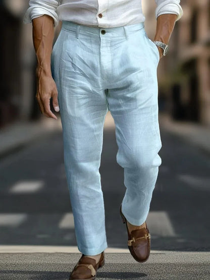 Alaric - Tailored Linen Trousers