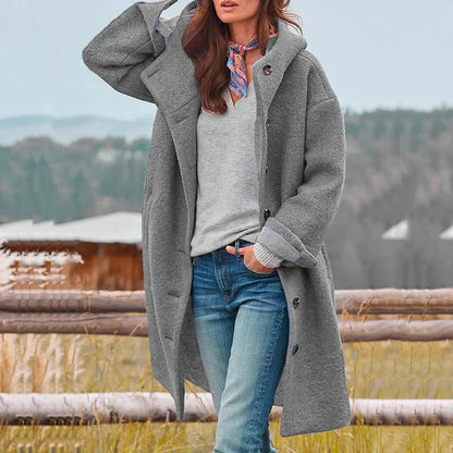 BELINDA - WARM HOODED OVERCOAT