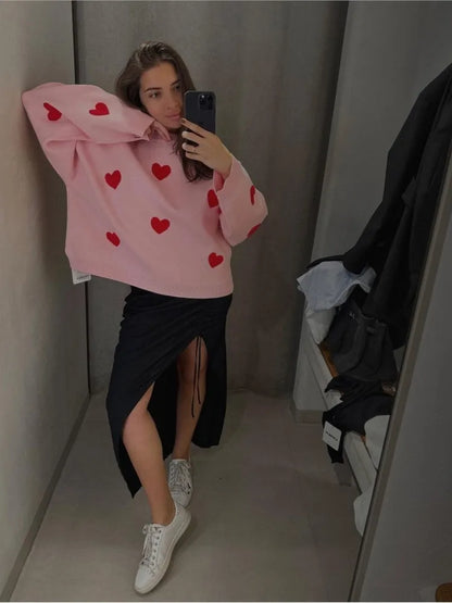 ALITA - SWEET HEARTS COZY PULLOVER