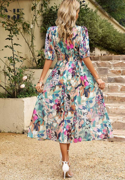 HAYLEY - FLOWER PRINT DRESS