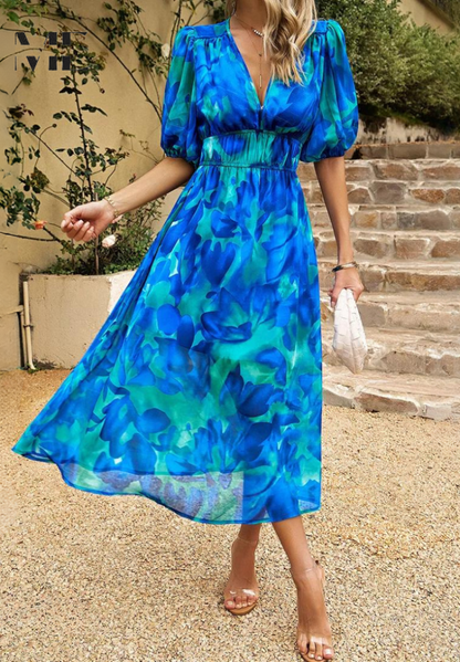 HAYLEY - FLOWER PRINT DRESS