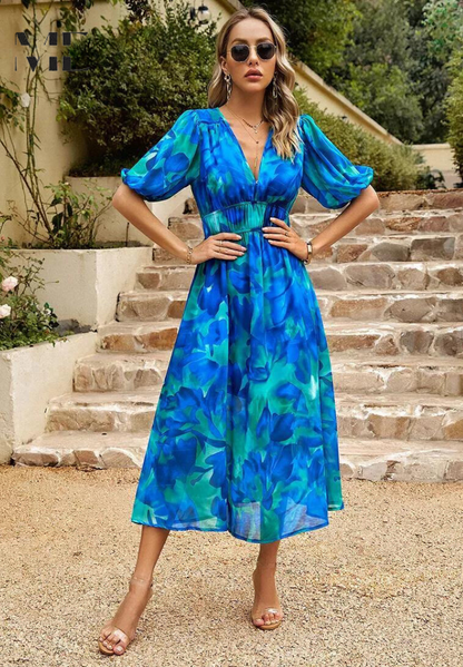 HAYLEY - FLOWER PRINT DRESS