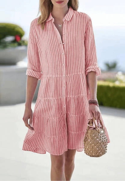 EMMIE – STRIPES IN THE SUN MINI DRESS