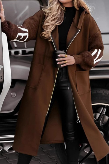 PARIS - MODERN CHIC KNIT HOODED JACKET