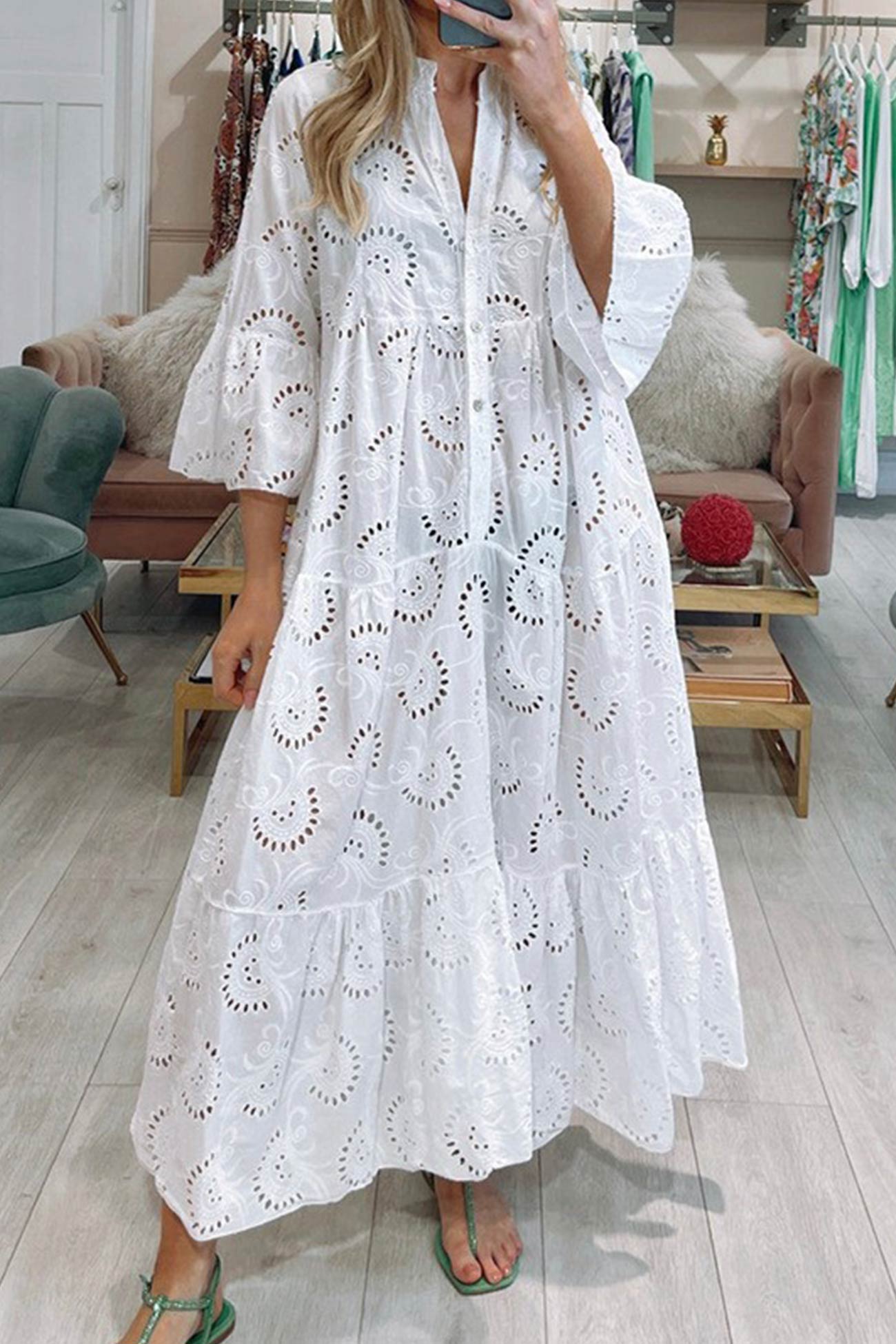 LOLA - LACE MAXI DRESS