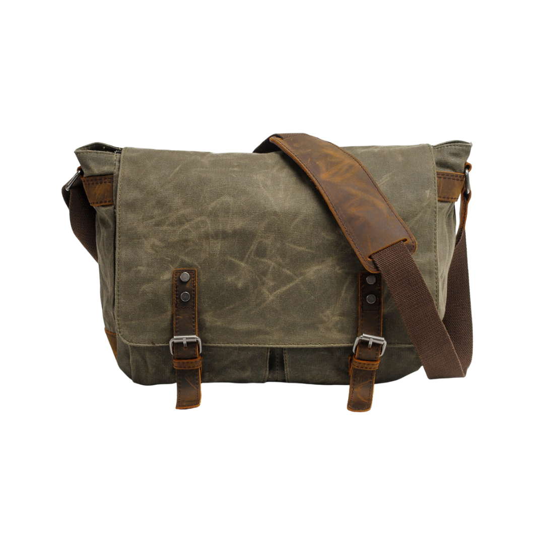 Drake | Waxed Accent Leather | Shoulder Bag