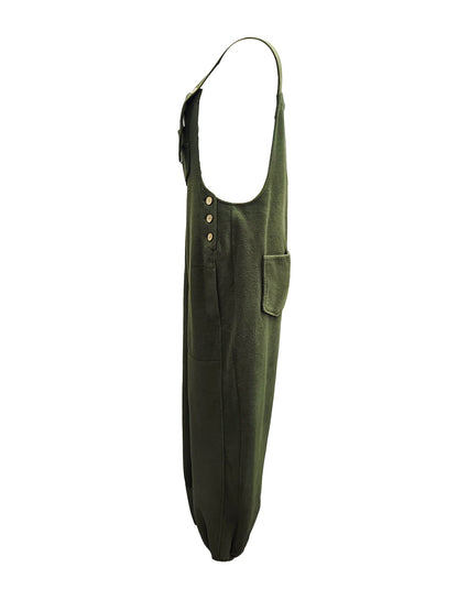 CALI - RELAXED DISTRESSED DENIM JUMPSUIT