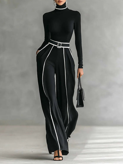 Alina – Two-Piece Set with High Collar