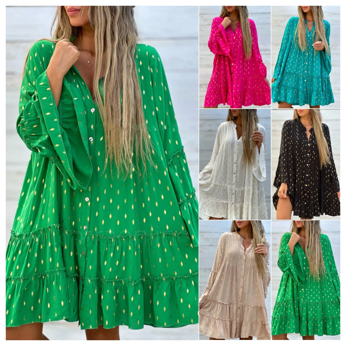 ARMEENA - MODERN FLARE LOOSE FIT DRESS