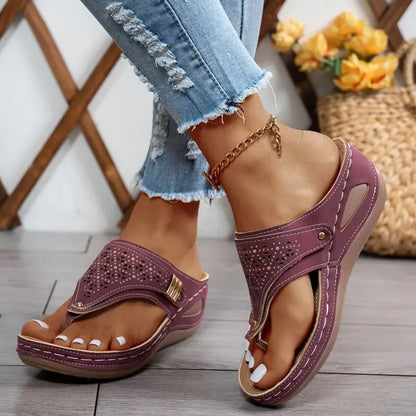 KATIARA - ELEGANT COMFORT WEDGE SANDALS