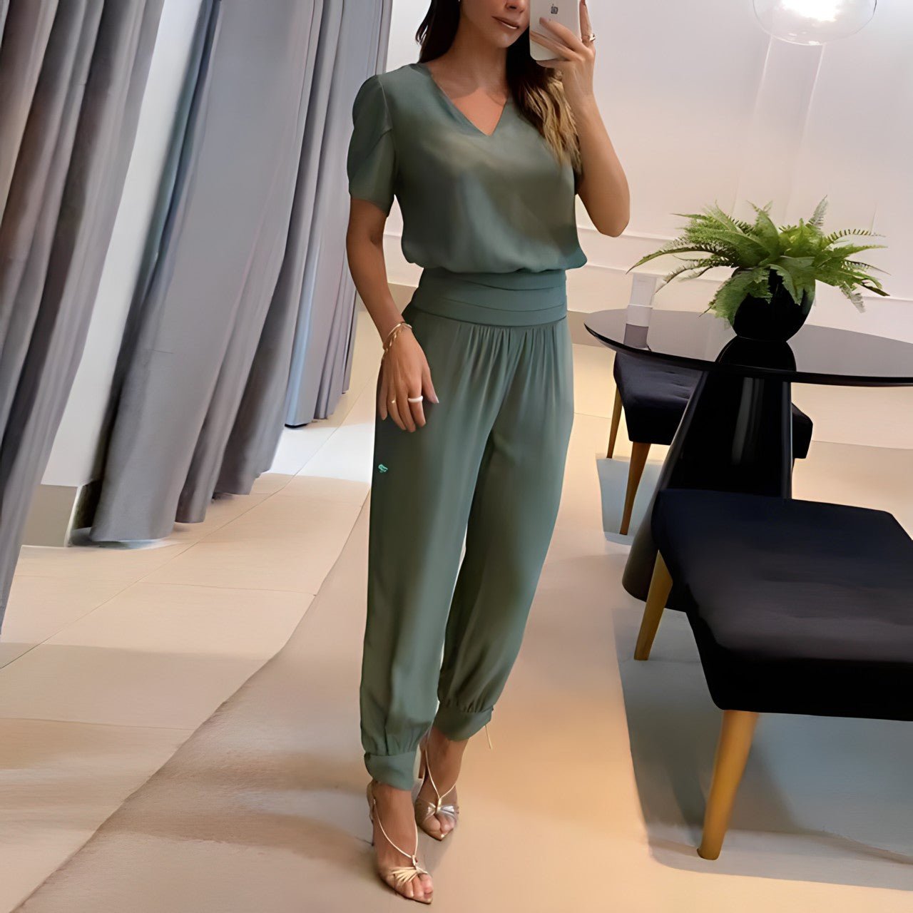 Alexandra™ - Trendy Set with Blouse and Pants