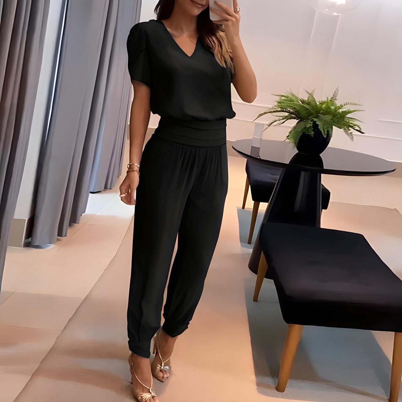 Alexandra™ - Trendy Set with Blouse and Pants