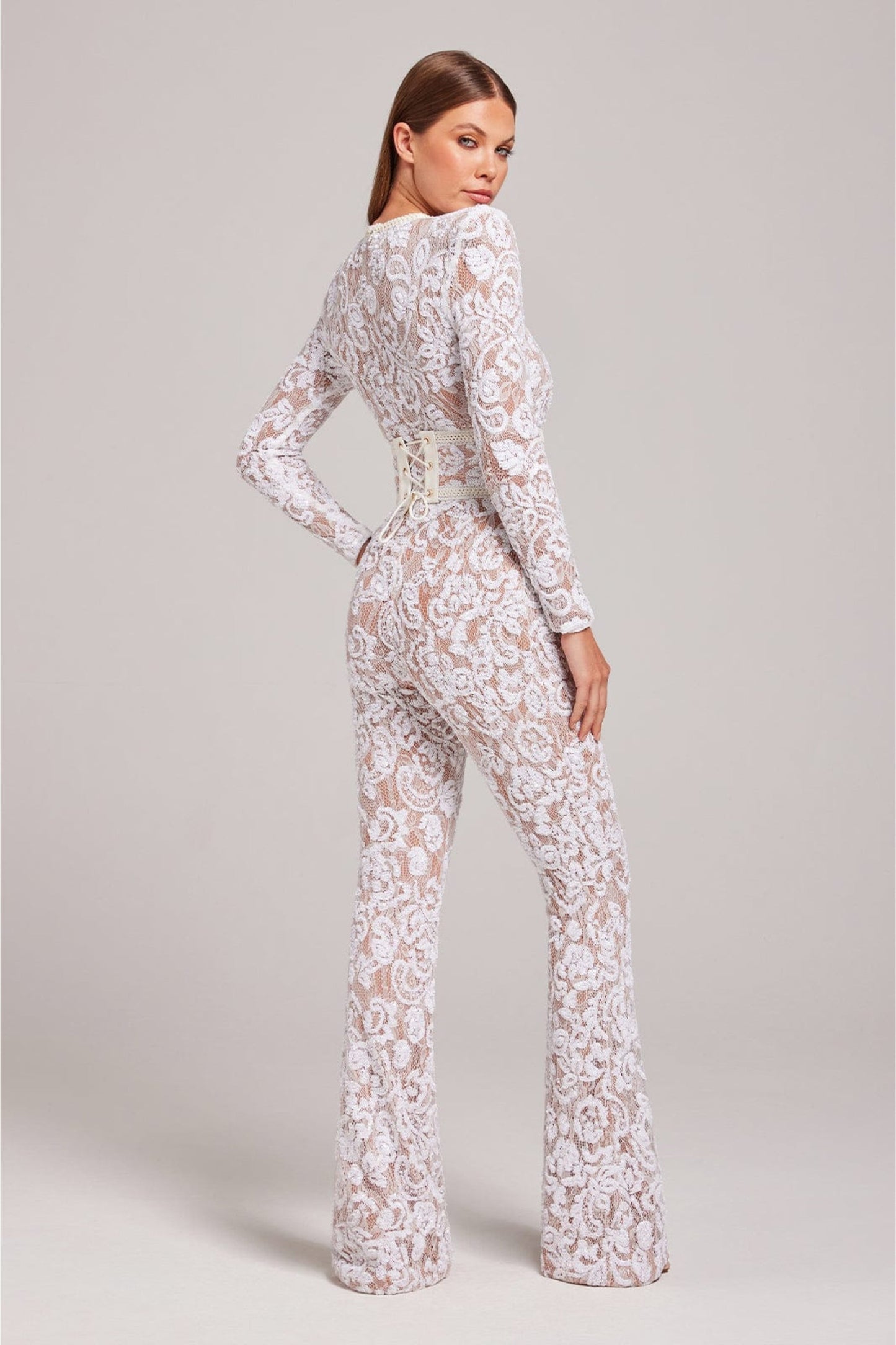 TAYA - LACE CORSET JUMPSUIT