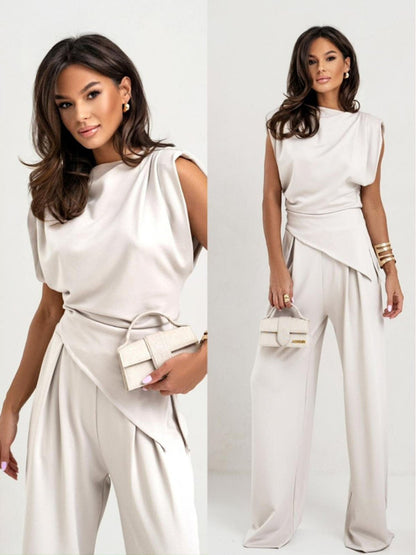 DOLLY - PLEATED TANK TOP AND TROUSER SET