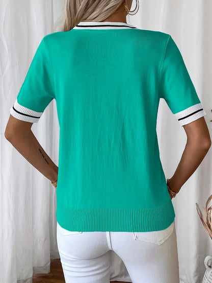 CLAUDE - COZY ELEGANCE V-NECK TOP