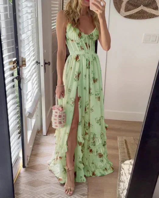 MARINA - CLASSY FLORAL MAXI DRESS