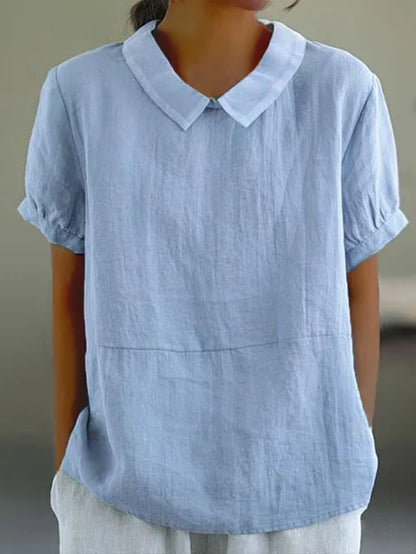 Amalie ™ - Relaxed Fit Collared Blouse