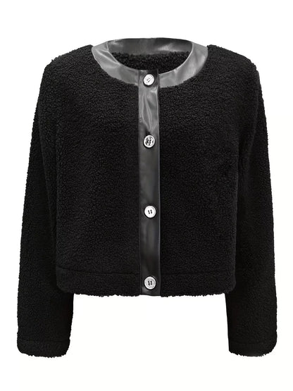 Amanda | Teddy Bear Button Up Jacket