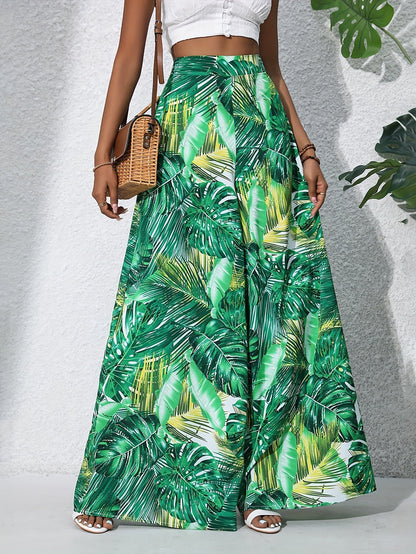 Jane™ - Bohemian Floral Chiffon Trousers