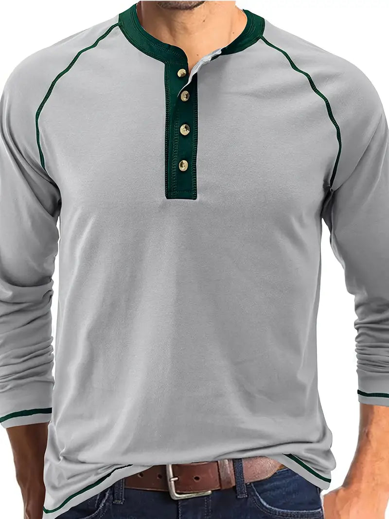 ACE - ICONIC BUTTON PLACKET KNIT TOP