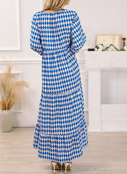 ROMINA - BOHO CHIC PUFF SLEEVE MAXI