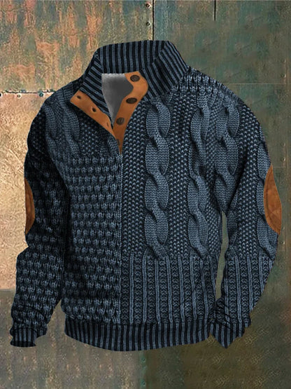 Basil™ - Patterned Cozy Knit Sweater