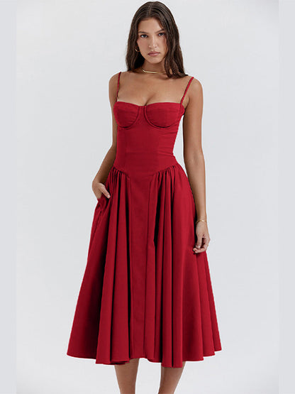 Phoebe - Vintage Cross-Border Fashionable Tank Long Dress