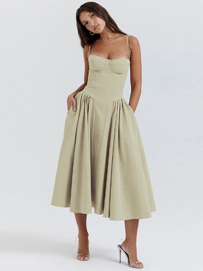 Phoebe - Vintage Cross-Border Fashionable Tank Long Dress