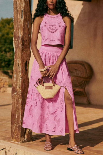MELISSA - CHIC PINK LACE SET