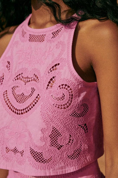 MELISSA - CHIC PINK LACE SET