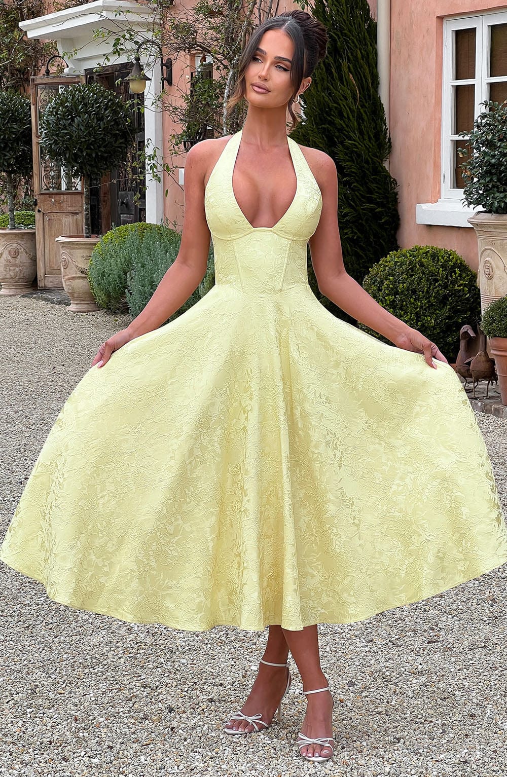 ALMIRA - SWEETHEART VINTAGE MIDI DRESS