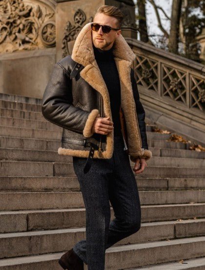 Enzo™ - Genuine Sheepskin Leather Jacket