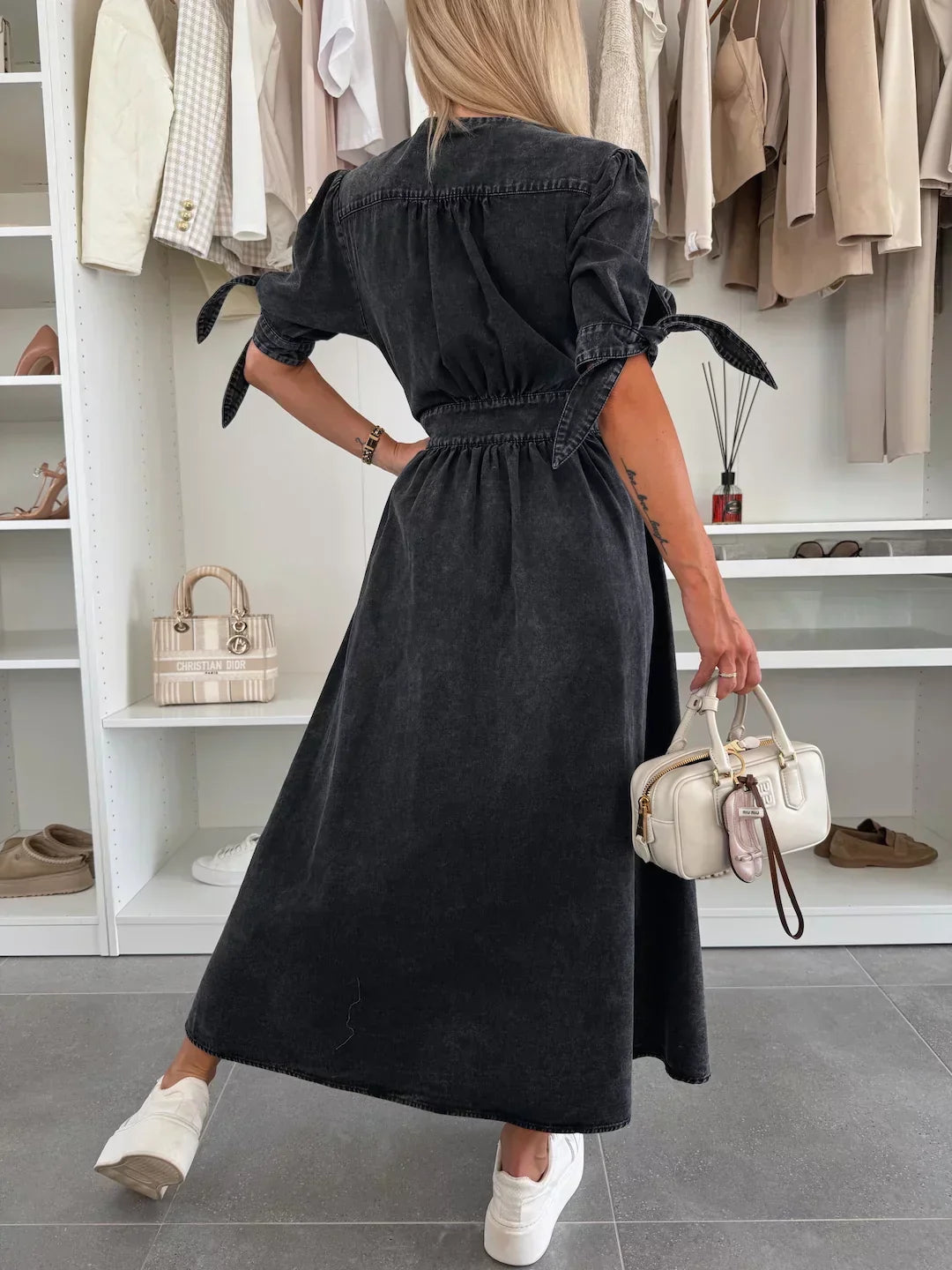 IVANIA - VIBRANT DENIM DRESS