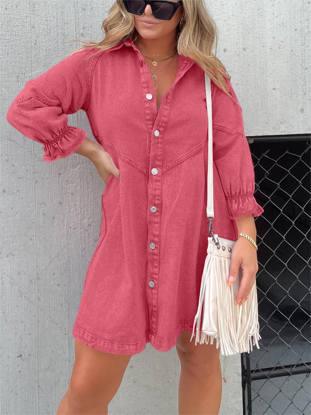 Eliana - Casual Denim Dress
