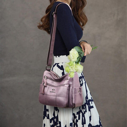 Evangeline - Designer Multi-Layer Crossbody Shoulder Bag