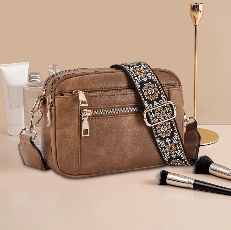 Fifer - Adjustable Colorful Strap Crossbody Bag