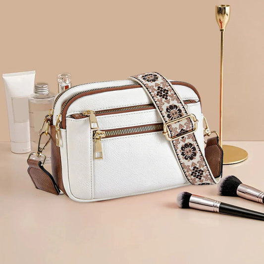 Fifer - Adjustable Colorful Strap Crossbody Bag