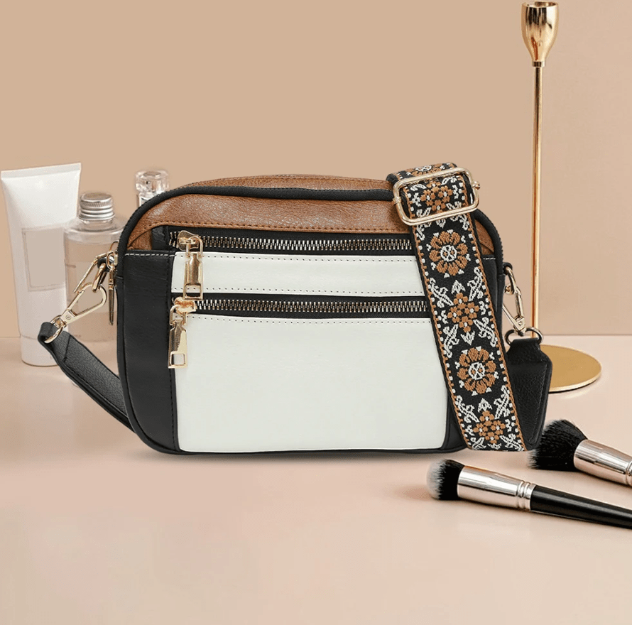 Fifer - Adjustable Colorful Strap Crossbody Bag