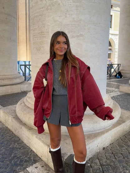NALIYAH - OVERSIZED COLORBLOCK WINDBREAKER JACKET