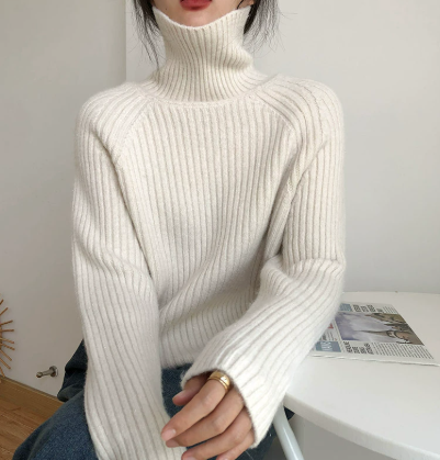 Audrey - Knitted Roll Neck Jumper