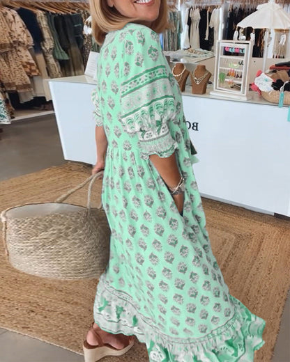 HEDELITA - TROPICAL ESCAPE MAXI DRESS